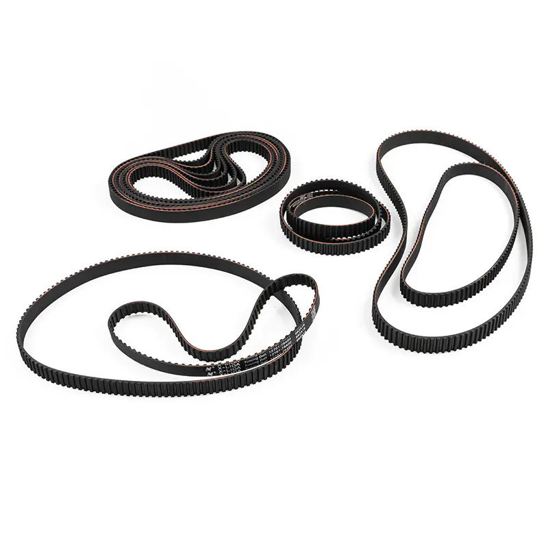 How do HNBR rubber timing belts handle the tension required in high-load applications?